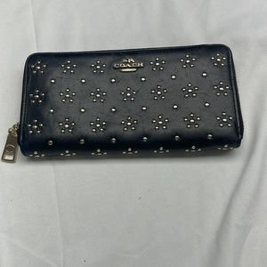 Coach Zip Studded Wallet